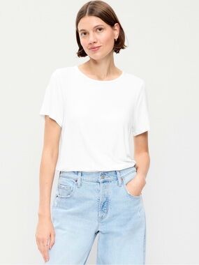 Old Navy Luxe crew neck tee
